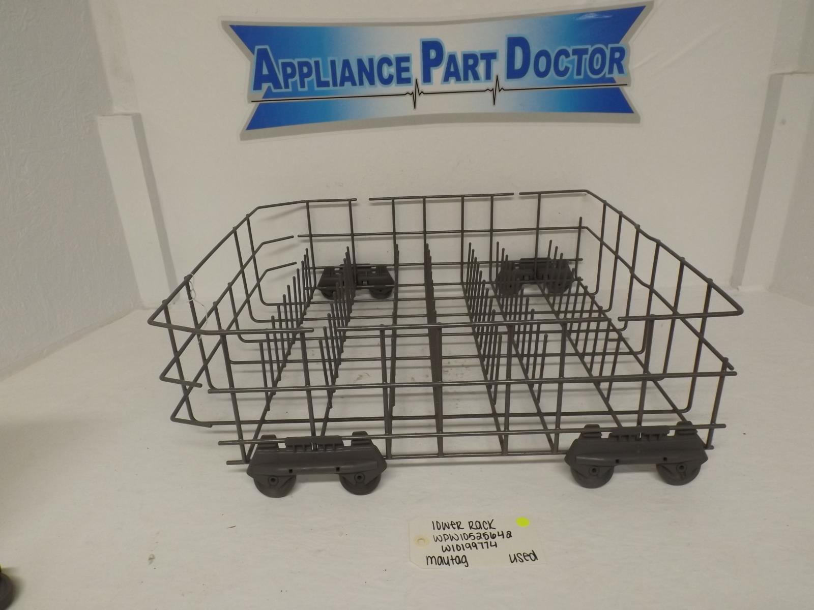 Maytag Dishwasher WPW10525642 W10199774 Lower Rack Used Maytag Dishwasher WPW10525642 W10199774 Lower Rack Used